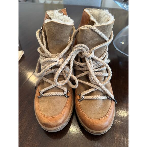 Isabel Marat nowles shearling-lined snow boots $810 Size 38 Box and Dust Bags - Picture 2 of 8